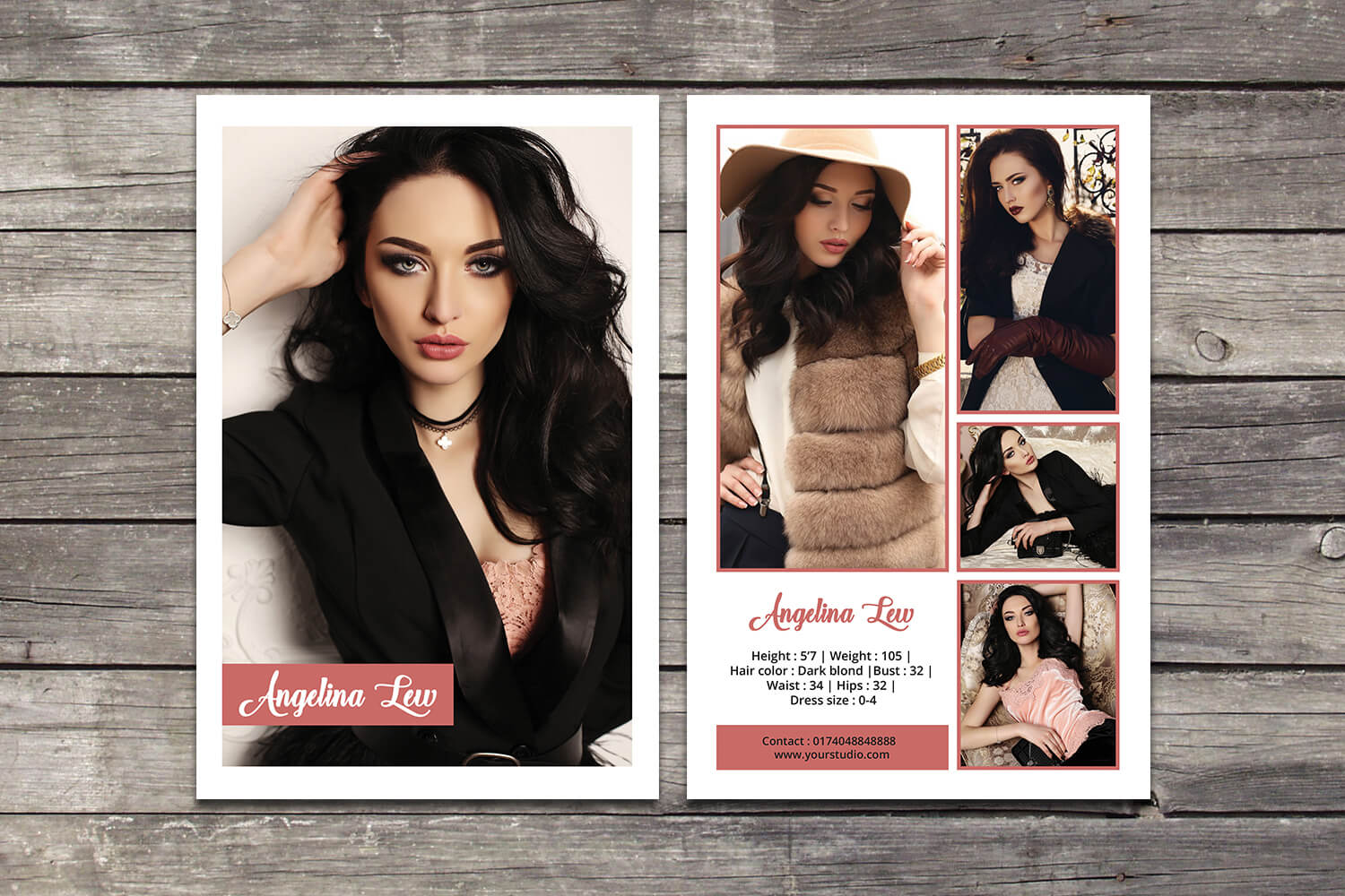 Modeling Comp Card Template, Ms Word & Photoshop Template Regarding Zed Card Template