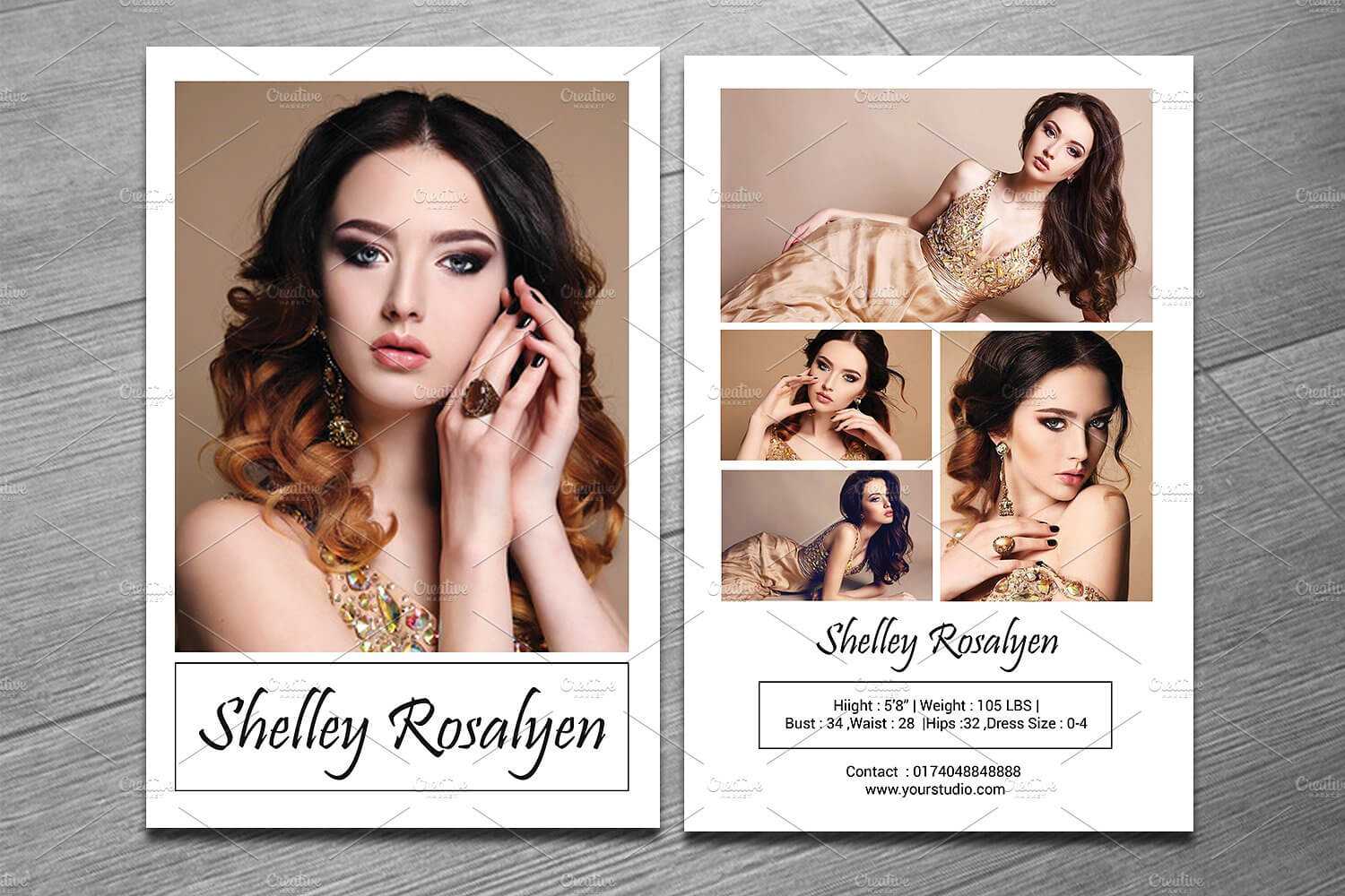 Modeling Comp Card Template - Sistec Inside Comp Card Template Psd