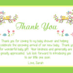 Modern Baby Shower Thank You Notes – Modern Innovation Design Within Thank You Card Template For Baby Shower