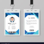 Modern Blue Id Card Design Template Intended For Photographer Id Card Template