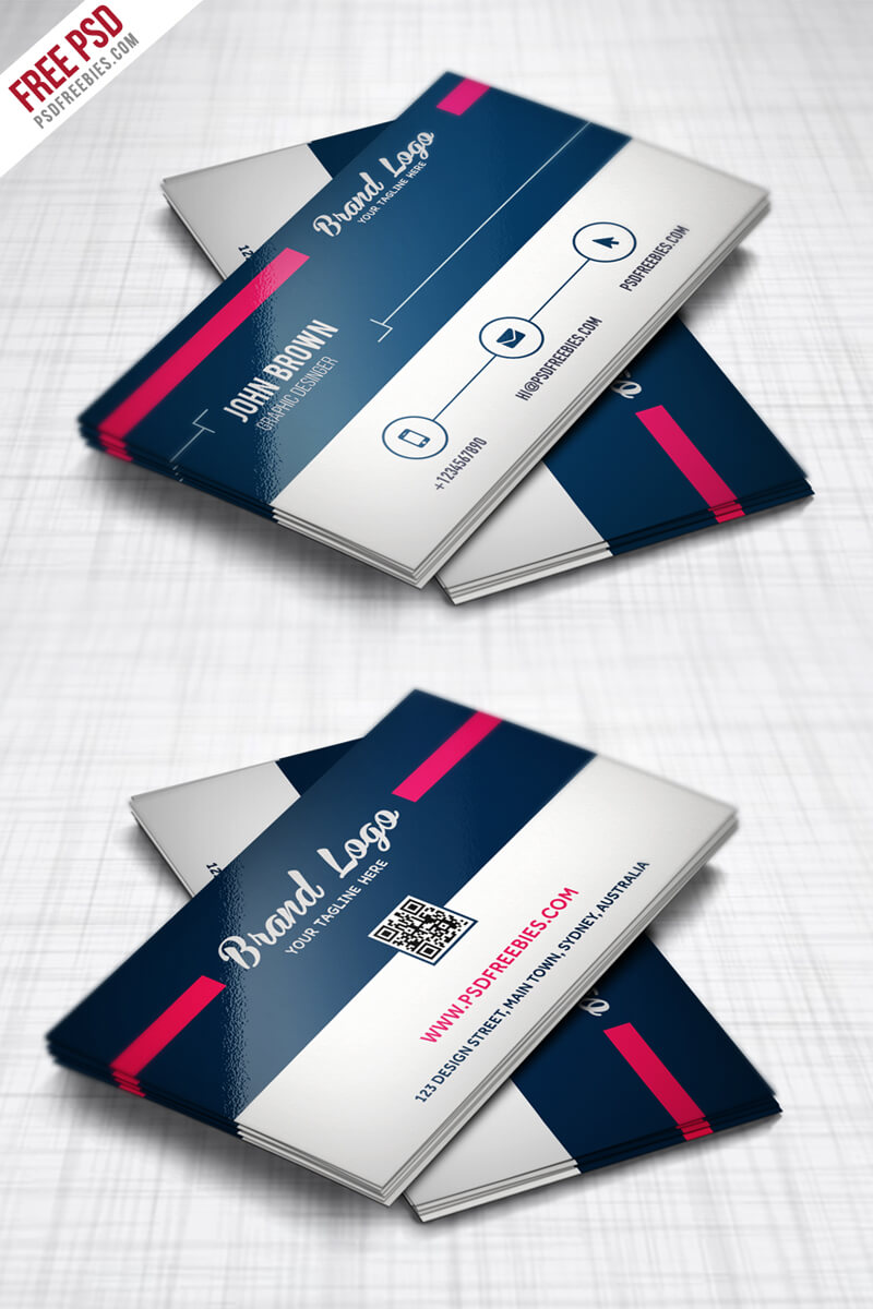 Modern Business Card Design Template Free Psd – Uxfree For Web Design Business Cards Templates