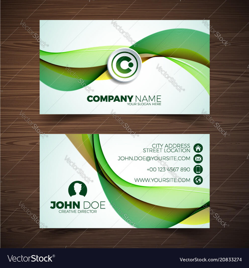 Modern Business Card Design Template With Pertaining To Modern Business Card Design Templates