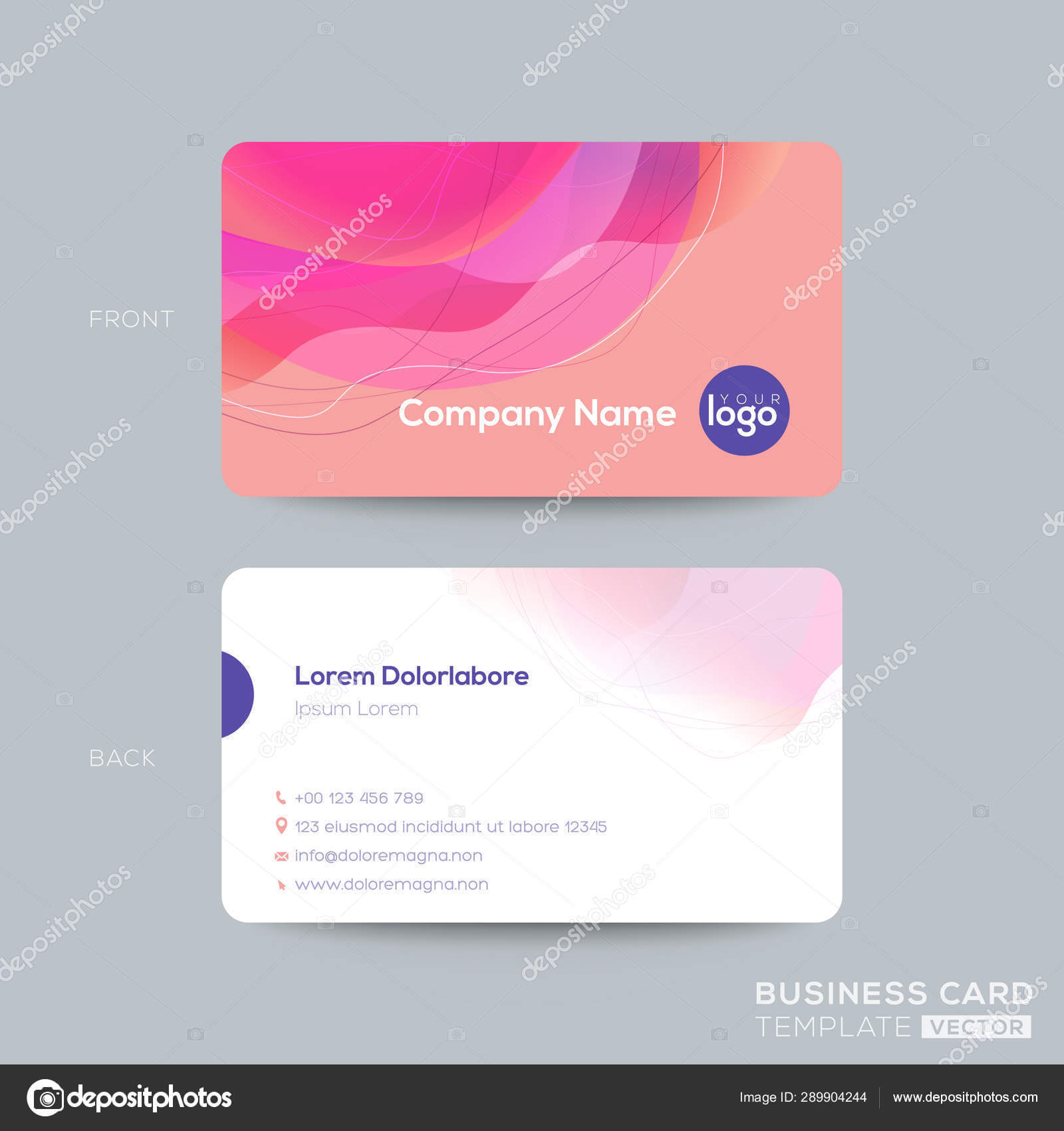 Modern Business Card, Membership Card, Club Card Design Inside Template For Membership Cards