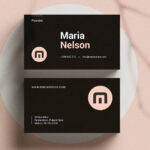 Modern Business Card | Ms Wordbusiness Cards On Dribbble In Ms Word Business Card Template