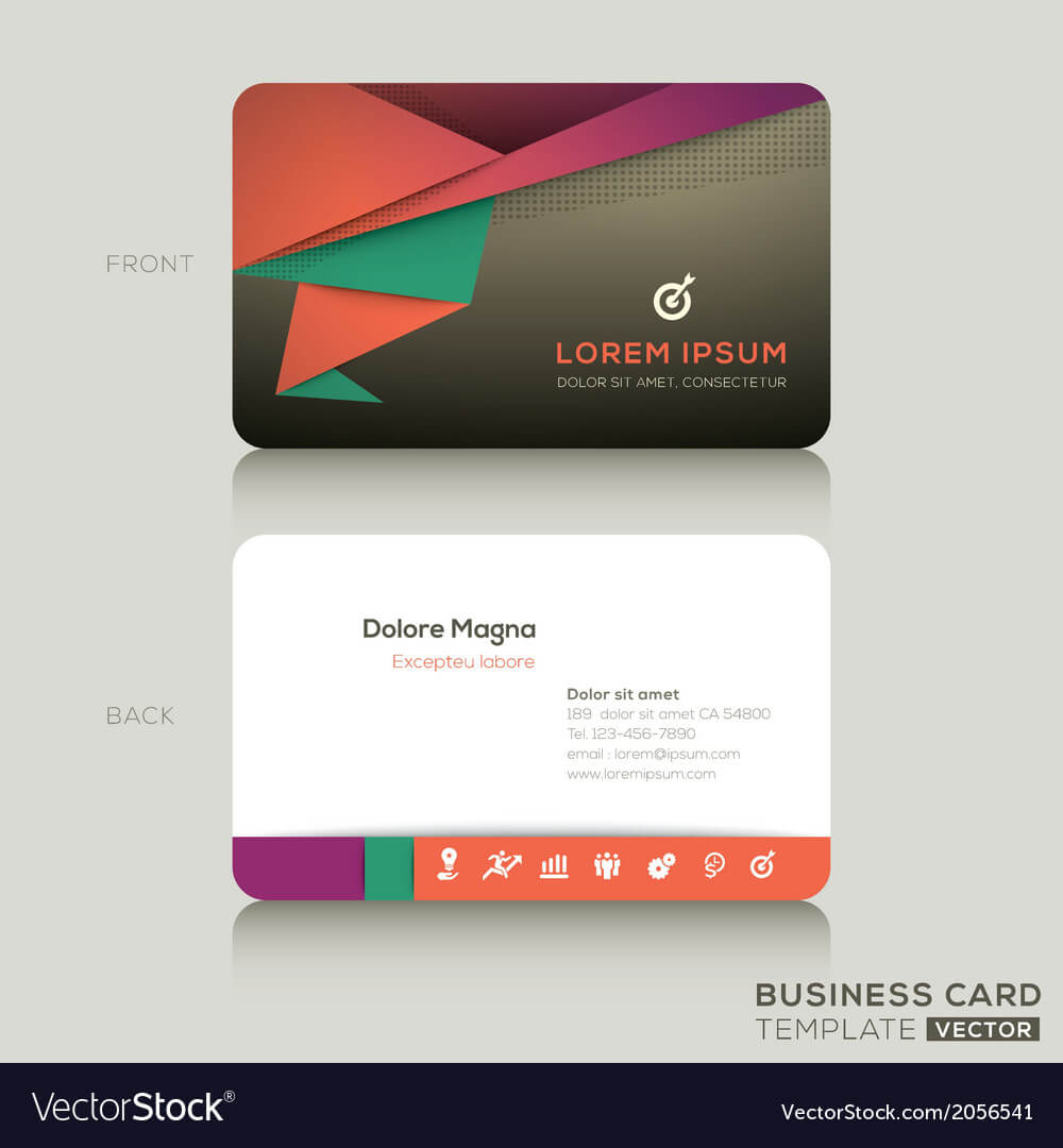 Modern Business Cards Design Template With Modern Business Card Design Templates