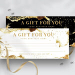Modern Gift Voucher Template With Regard To Indesign Gift Certificate Template