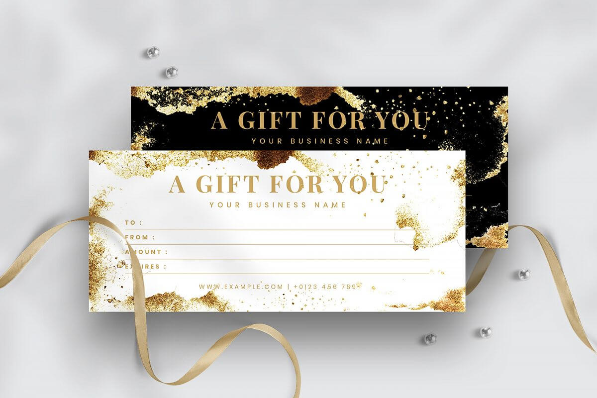Modern Gift Voucher Template With Regard To Indesign Gift Certificate Template