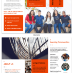 Modern Orange College Tri Fold Brochure Template For Training Brochure Template