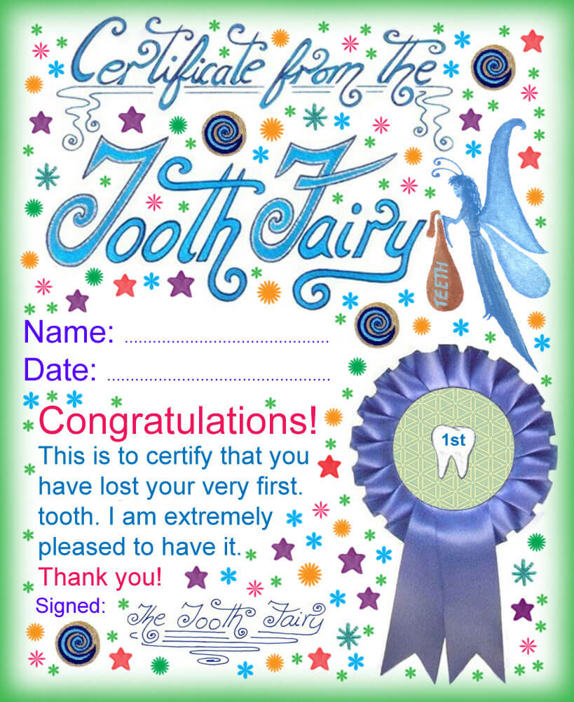 Modern Tooth Fairy Certificates | Rooftop Post Printables Pertaining To Free Tooth Fairy Certificate Template