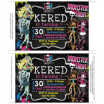 Monster High Invitation Instant Download, Monster High Editable Invitation,  Monster High Birthday, Monster High Party, Monster High Invites Intended For Monster High Birthday Card Template