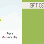 Mother's Day Gift Certificate Templates Throughout Homemade Christmas Gift Certificates Templates