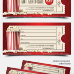 Movie Gift Certificate Psd Printable with regard to Movie Gift Certificate Template