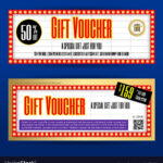 Movie Ticket Sign Theme Gift Voucher Or Gift Regarding Movie Gift Certificate Template