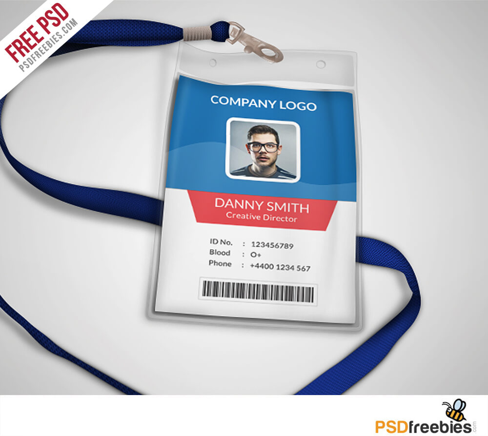 Multipurpose Company Id Card Free Psd Template On Behance With Regard To College Id Card Template Psd