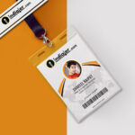 Multipurpose Corporate Office Id Card Free Psd Template Regarding High School Id Card Template