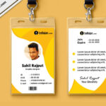 Multipurpose Corporate Office Id Card Free Psd Template With Regard To Teacher Id Card Template