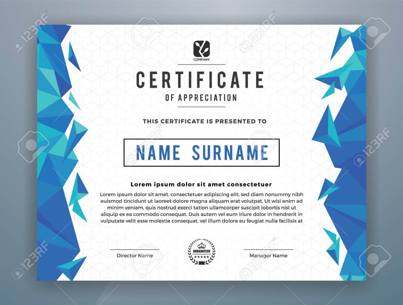 Multipurpose Modern Professional Certificate Template Design.. Within Star Performer Certificate Templates
