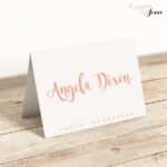 Name Cards For Table – Tomope.zaribanks.co Within Paper Source Templates Place Cards