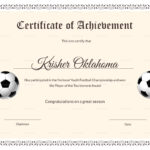 National Youth Football Certificate Template Throughout Soccer Certificate Templates For Word