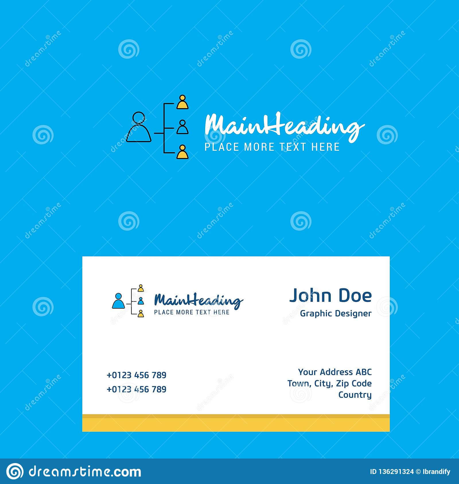 Networking Logo Design With Business Card Template. Elegant Inside Networking Card Template