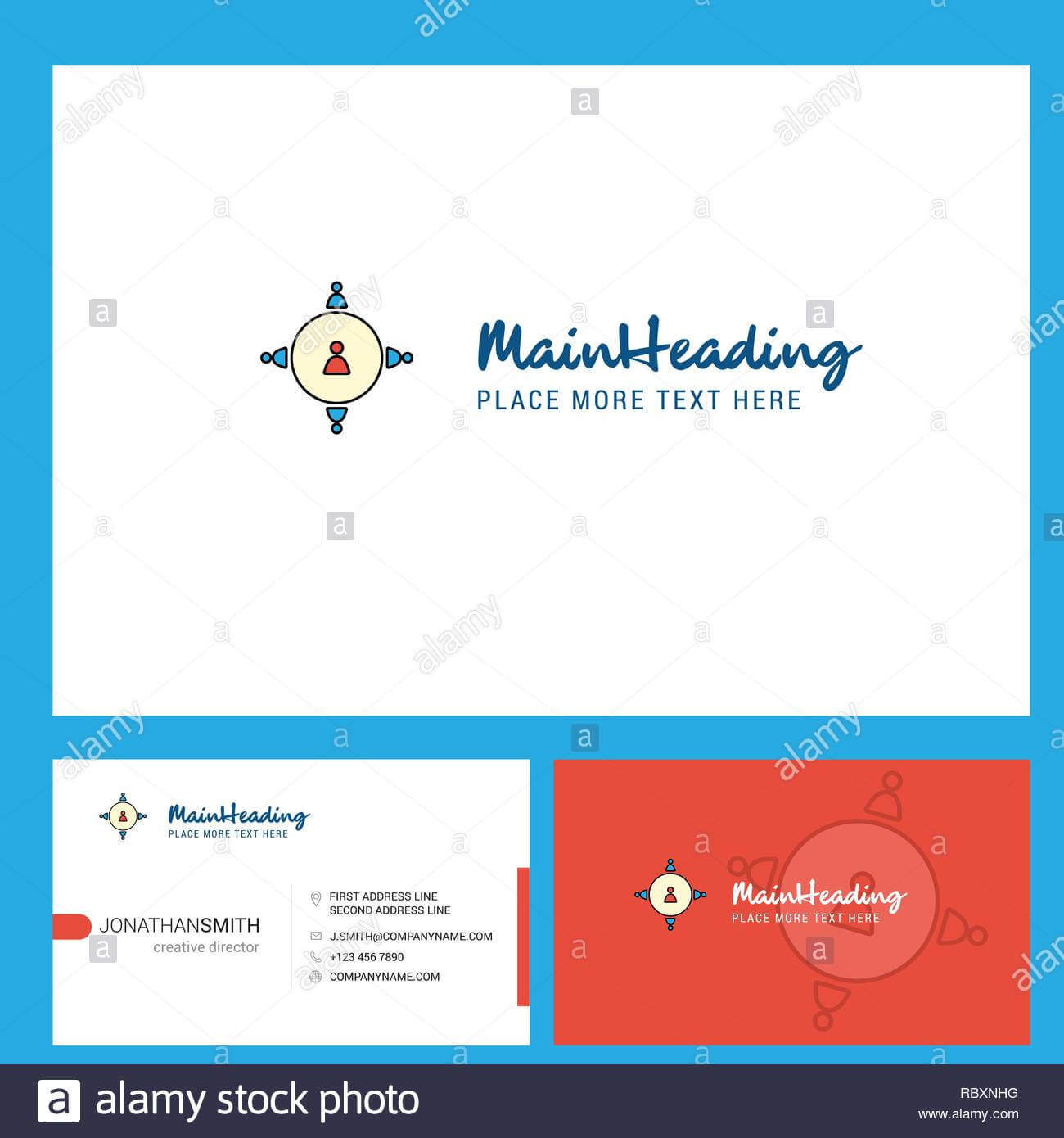 Networking Logo Design With Tagline & Front And Back With Regard To Networking Card Template