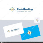 Networking Vector Logotype Business Card Template Elegant Inside Networking Card Template