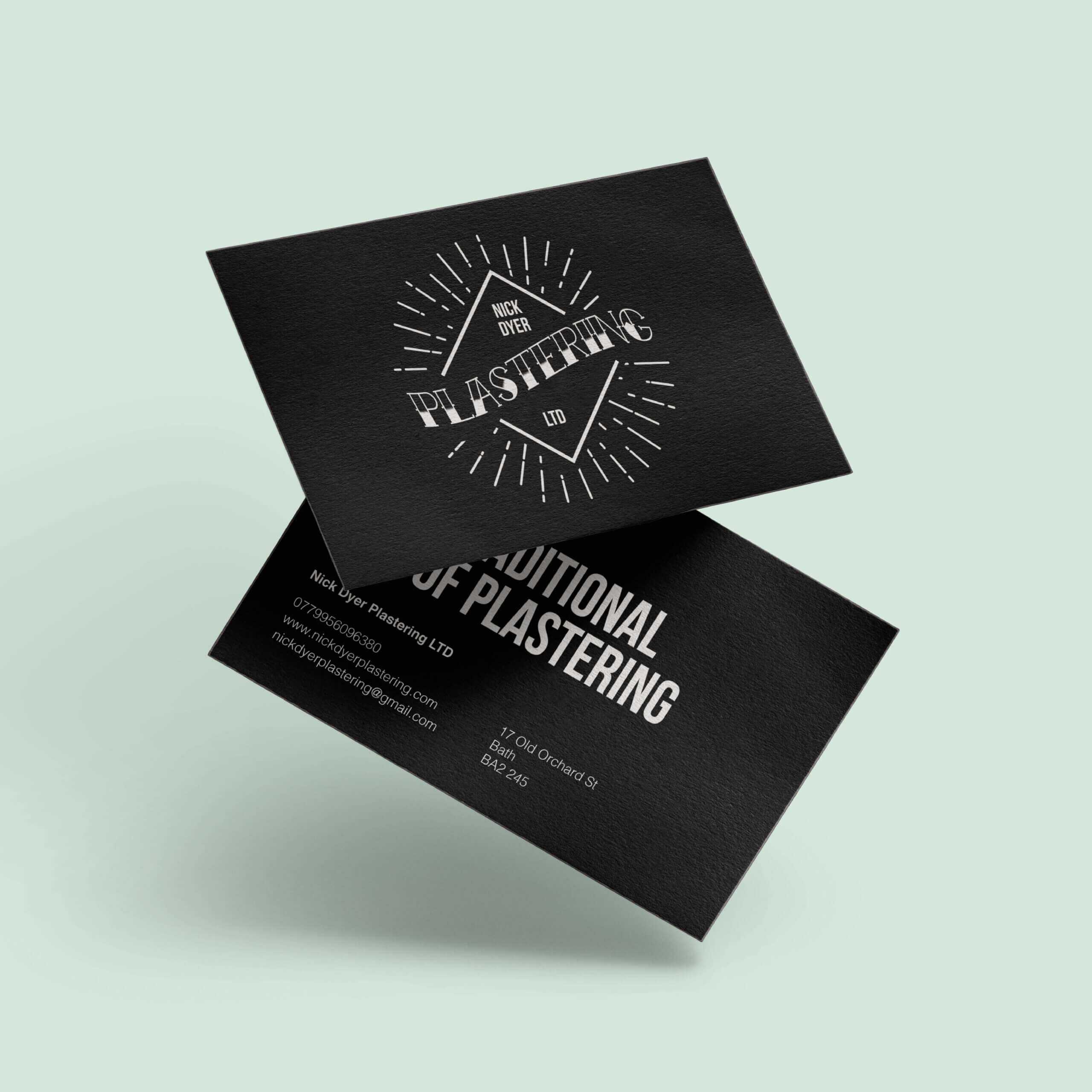 Nick Dyer Plastering | Createdjasmine With Regard To Plastering Business Cards Templates