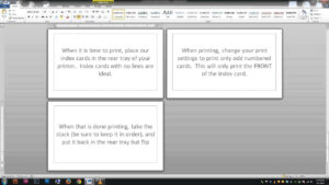 Note/index Cards - Word Template throughout Template For Cards In Word
