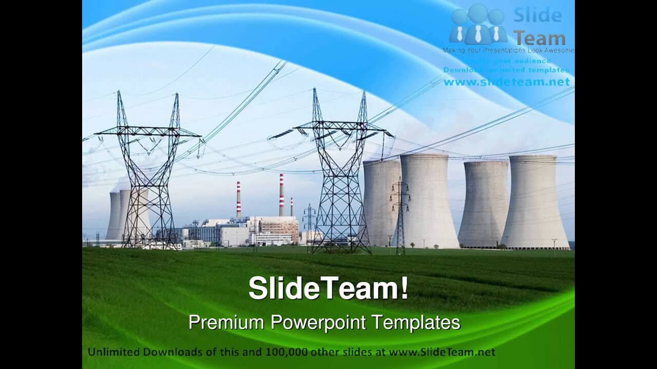 Nuclear Power Station Technology Powerpoint Templates Themes Inside Nuclear Powerpoint Template