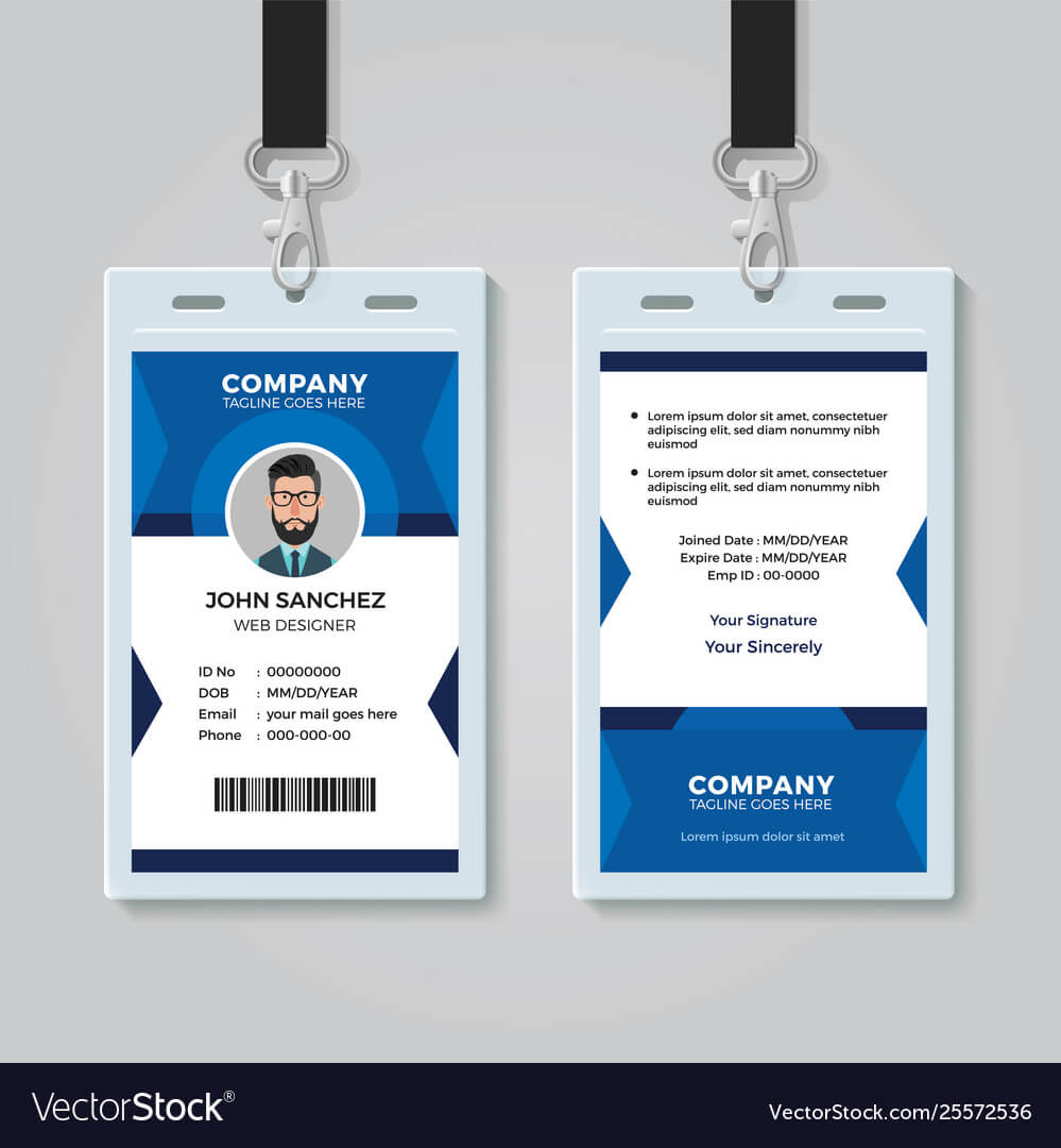 Office Identity Card Template Within Personal Identification Card Template