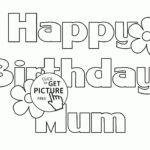 Page Coloring ~ Coloring Bookle Birthday Cards Free Happy Throughout Mom Birthday Card Template