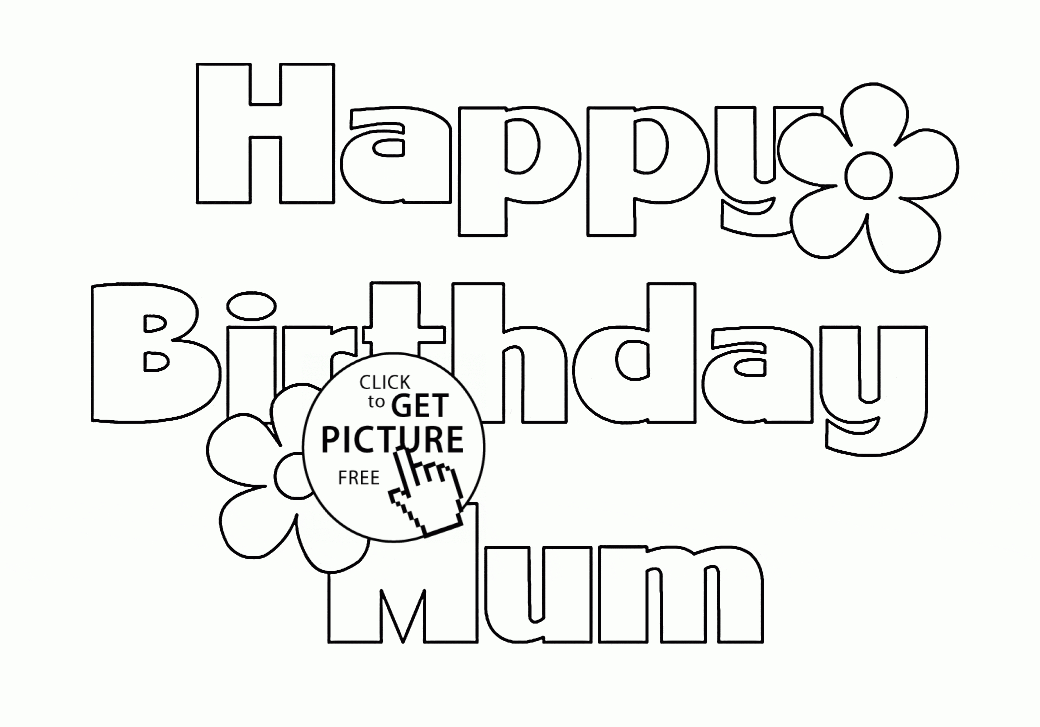 Page Coloring ~ Coloring Bookle Birthday Cards Free Happy Throughout Mom Birthday Card Template