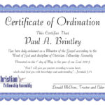 Pastoral Ordination Certificatepatricia Clay – Issuu Within Certificate Of Ordination Template