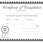 Pdf Free Certificate Templates With Regard To Free School Certificate Templates