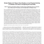 Pdf) Global Matrix 2.0: Report Card Grades On The Physical In Boyfriend Report Card Template