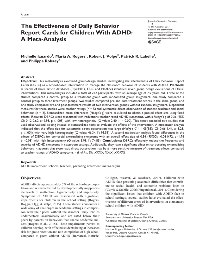 Daily Report Card Template For Adhd Sample Professional Templates 