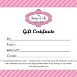 Pedicure Gift Certificate Template - Carlynstudio for Nail Gift Certificate Template Free