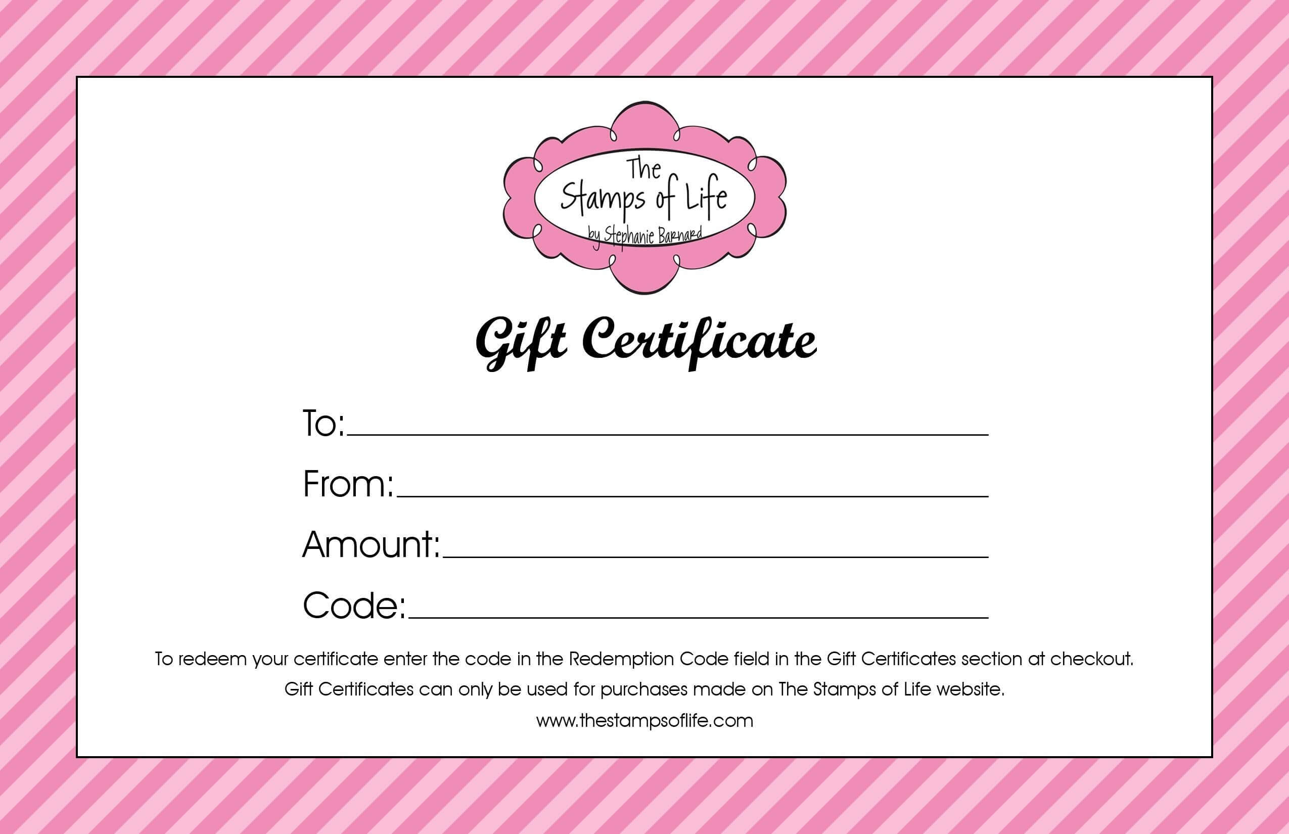 Pedicure Gift Certificate Template - Carlynstudio For Nail Gift Certificate Template Free
