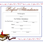 Perfect Attendance Certificate – Download A Free Template With Regard To Attendance Certificate Template Word
