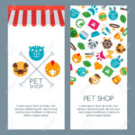 Pet Shop, Zoo Or Veterinary Banner, Poster Or Flyer Template. With Zoo Brochure Template