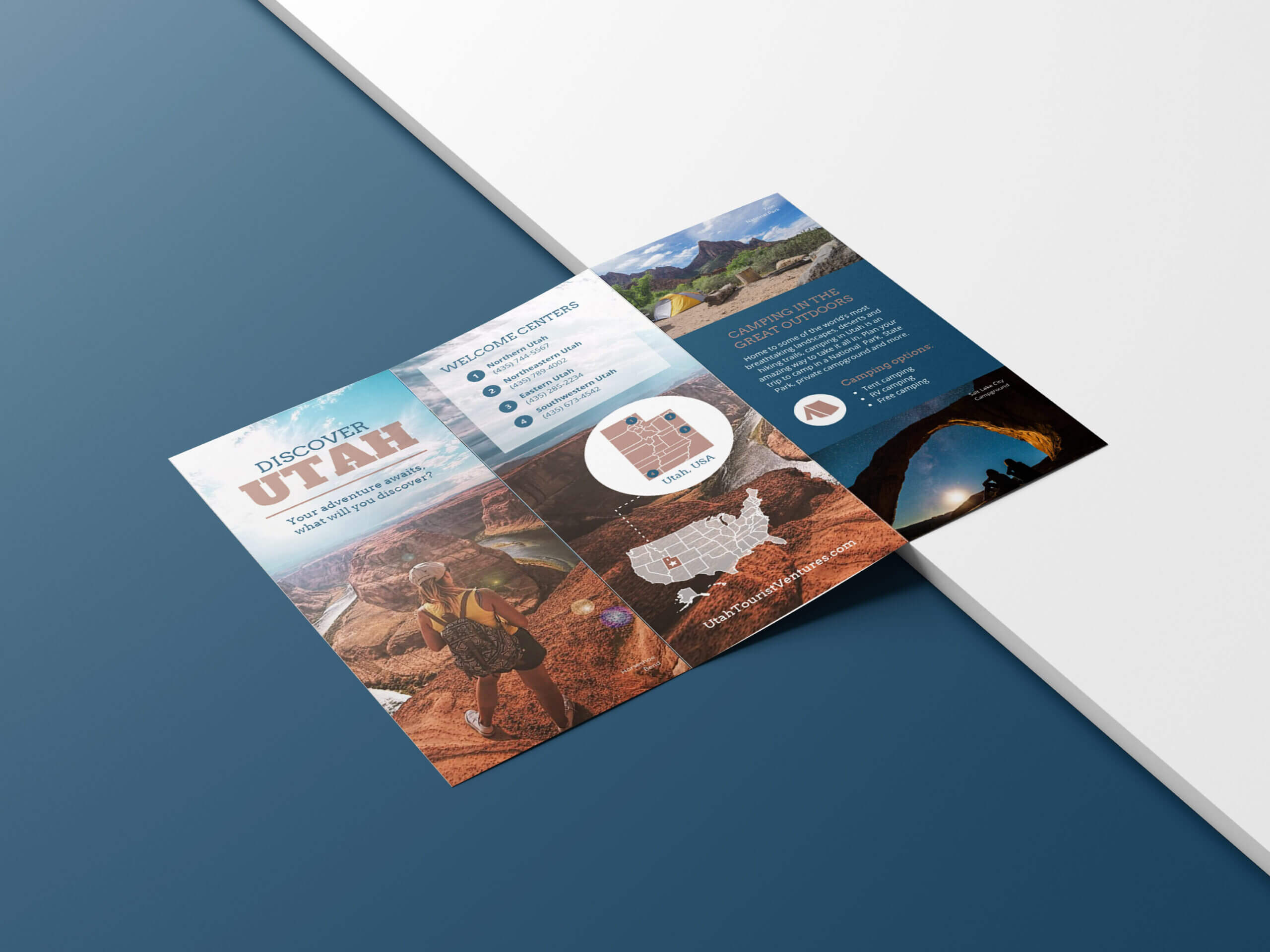 Photo Centric Outdoor Travel Brochure Idea – Venngage Pertaining To Welcome Brochure Template