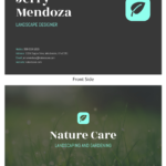 Photo Landscaping Business Card Template Within Landscaping Business Card Template