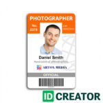 Photographer Id Card | Call 1(855)Make Ids With Questions With Photographer Id Card Template