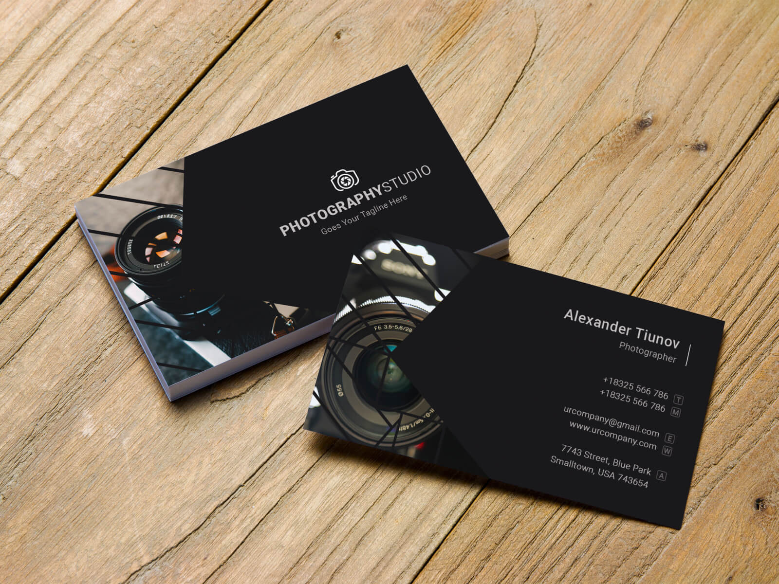 Photography Business Cardtapu Sen On Dribbble Pertaining To Free Business Card Templates For Photographers