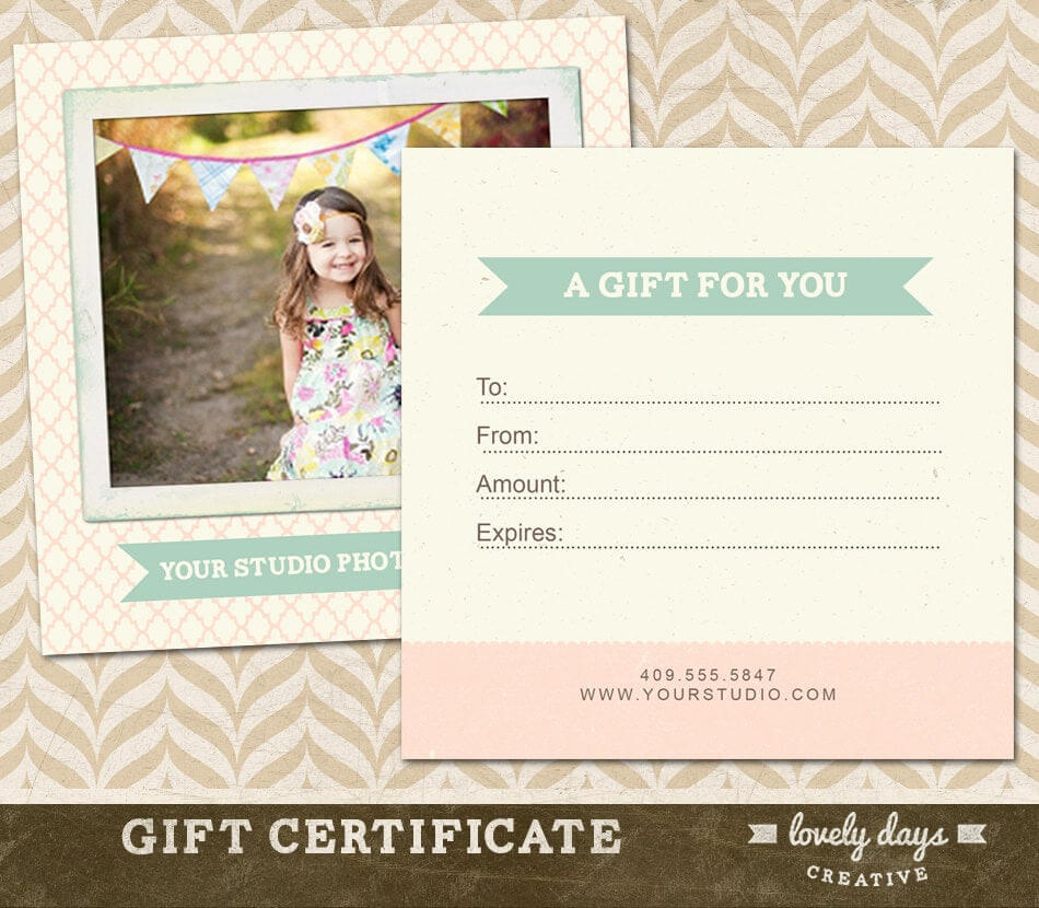 Photoshop Gift Certificate Template | Woodsikecol.tk In Photoshoot Gift Certificate Template