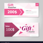 Pink And Gold Gift Voucher Template Layout Design In Pink Gift Certificate Template
