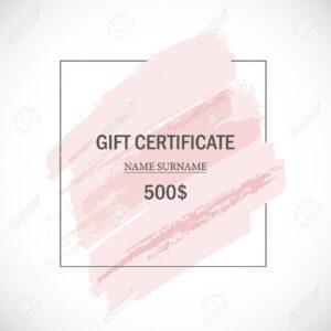 Pink Gift Certificate Template. inside Pink Gift Certificate Template