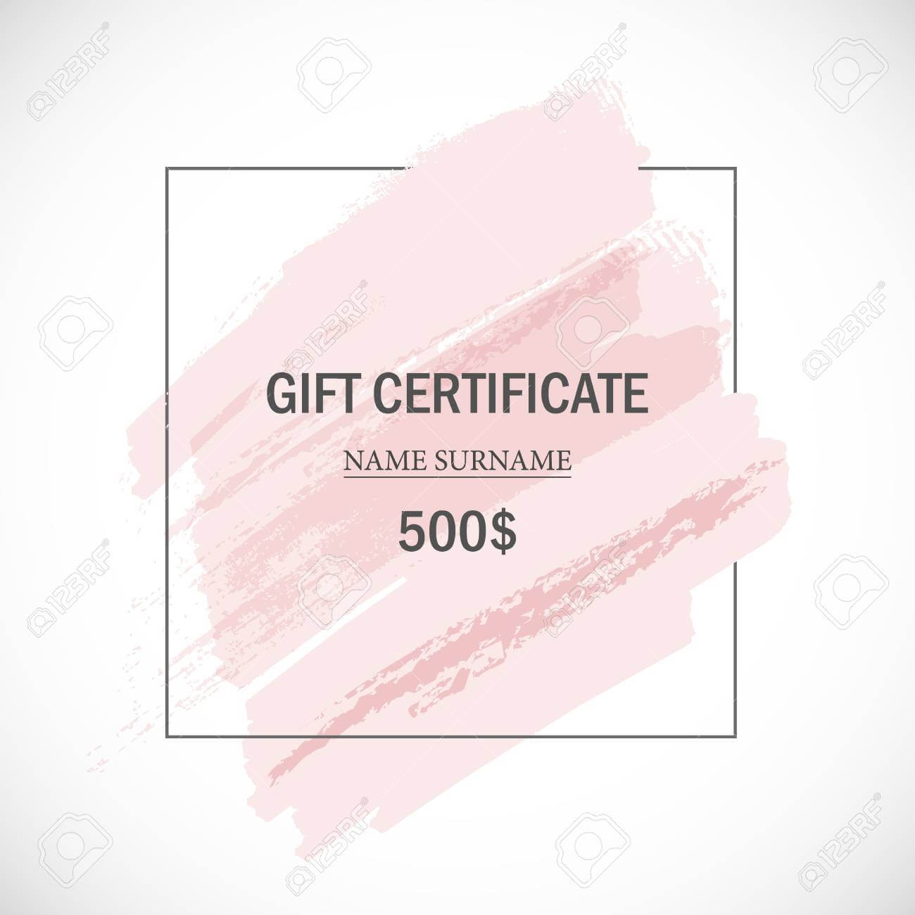 Pink Gift Certificate Template. Inside Pink Gift Certificate Template