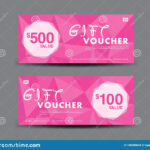 Pink Gift Voucher Template, Coupon Design, Certificate With Regard To Pink Gift Certificate Template