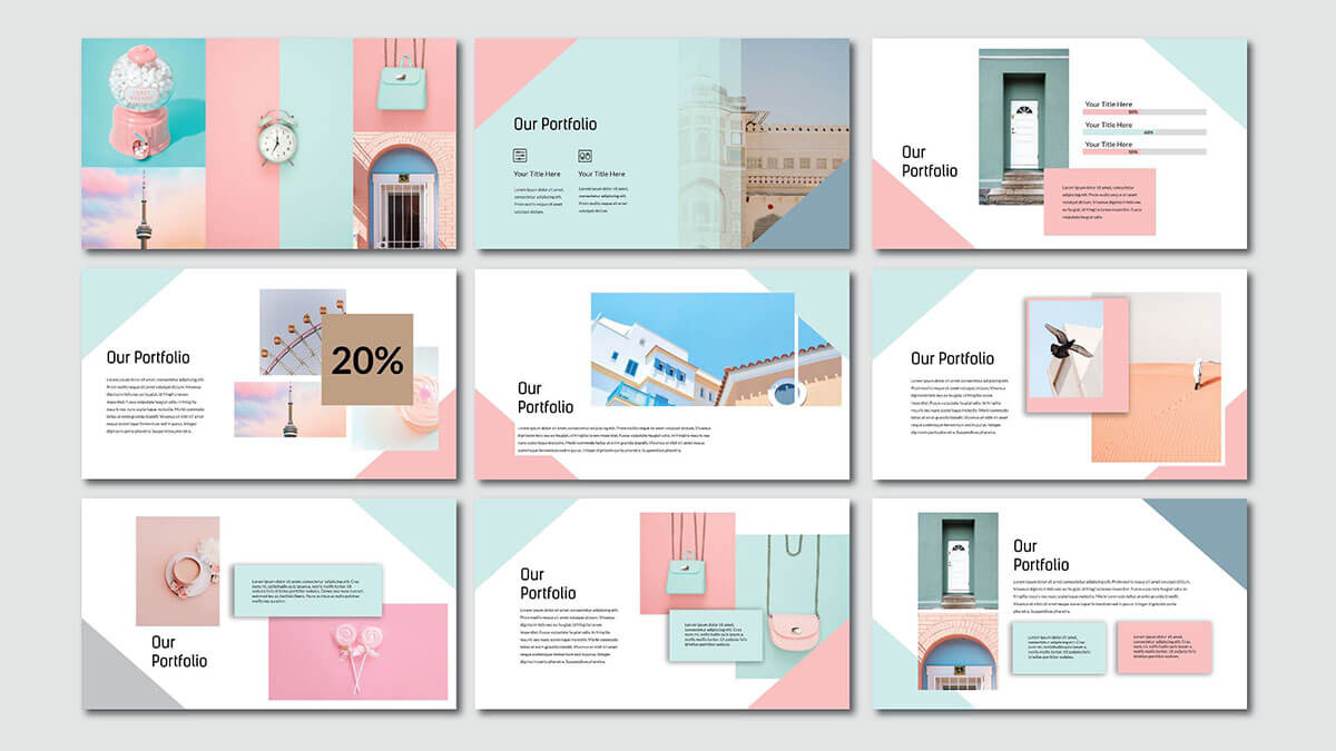 Pink Pastel Free Powerpoint Template With Pretty Powerpoint Templates